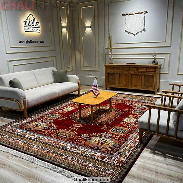 فرش شاهکار نوین ستاره کویر یزد لاکی