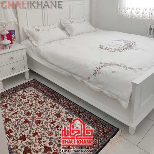 فرش ستاره کویر یزد کلکسیون شاهکار نوین کد N110-2509 کرم