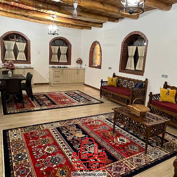 گلیم فرش طرح سنتی کویر یزد