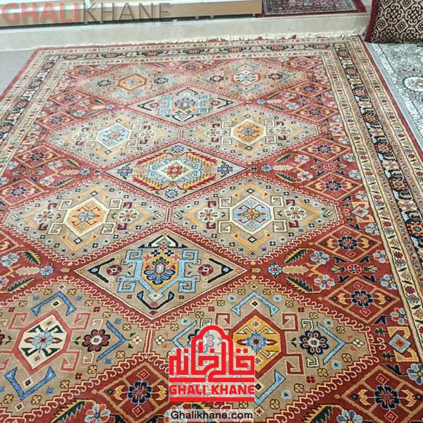 گلیم فرش ستاره کویر یزد کد SH-B014-5049