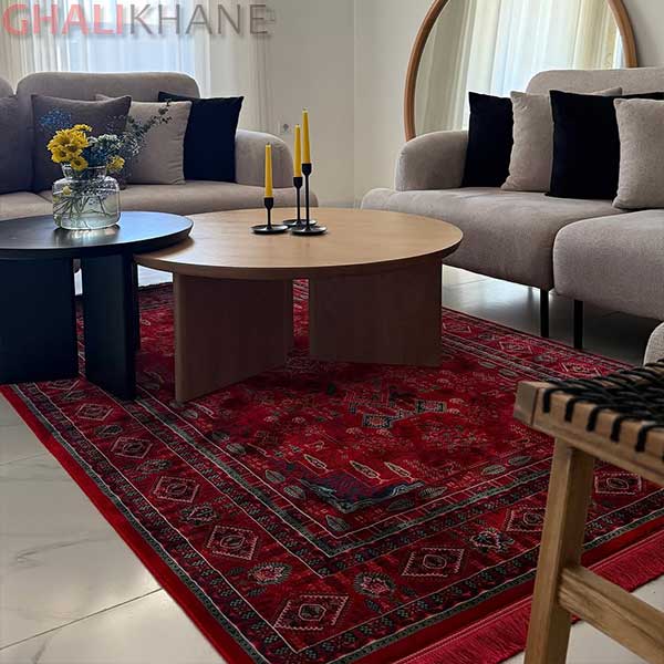 طرح چهارباغ لاکی فرش تهران