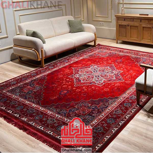 فرش طرح هریس لاکی سبز