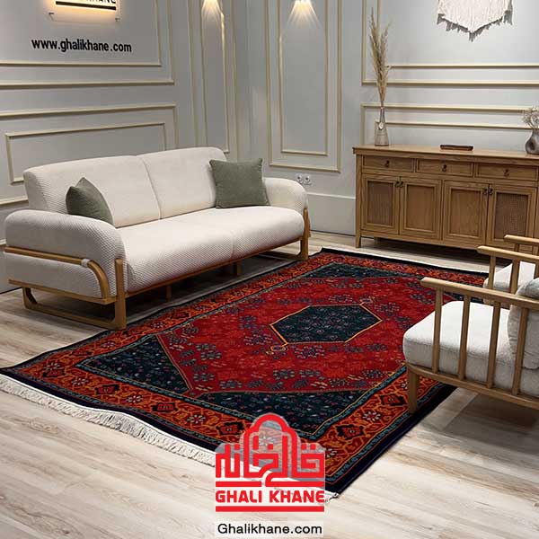 گلیم فرش قرمز