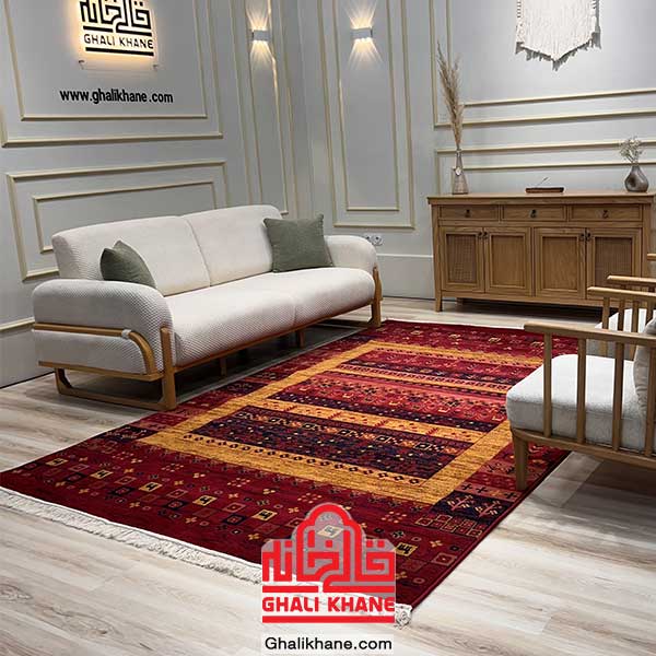 گلیم فرش طرح شاهسون