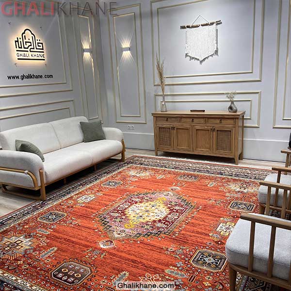 فرش کویر یزد طرح دستباف 700 شانه