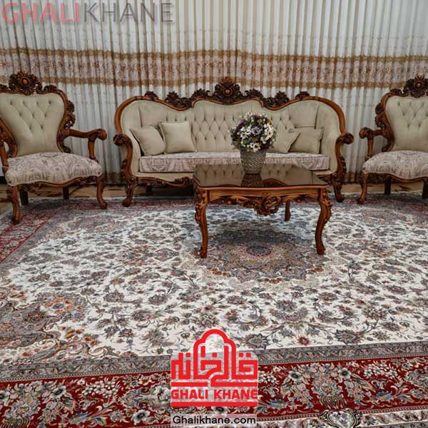 فرش ماشینی  اصل مشهد کد 802280