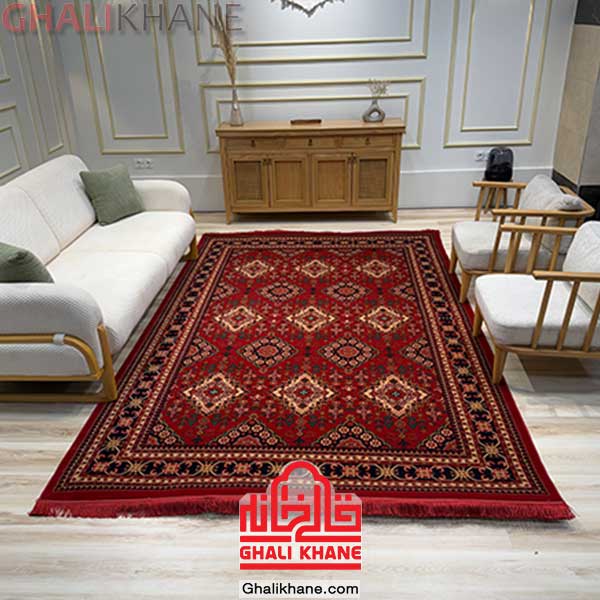 فرش هیوا طرح اناری لاکی