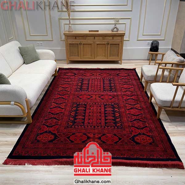 کد 203 فرش هیوا رنگ لاکی