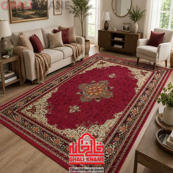 فرش زمرد مشهد کد 38100 لاکی
