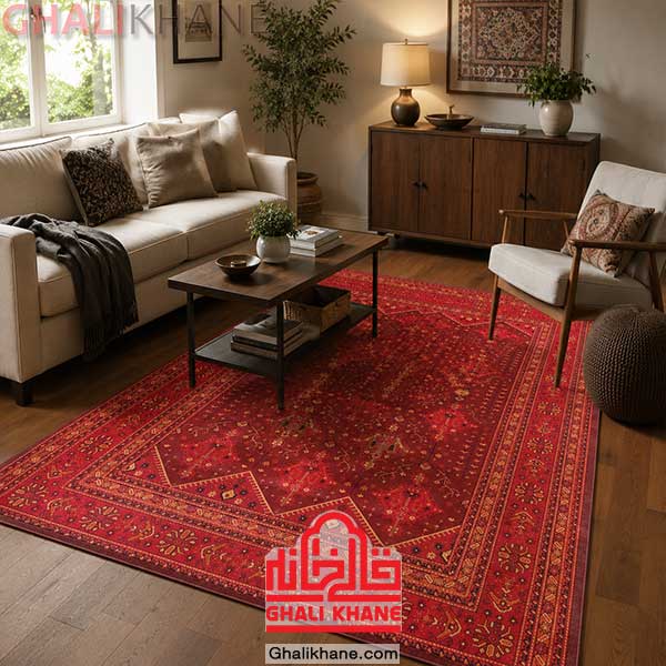  فرش زمرد مشهد کد 38117 لاکی 