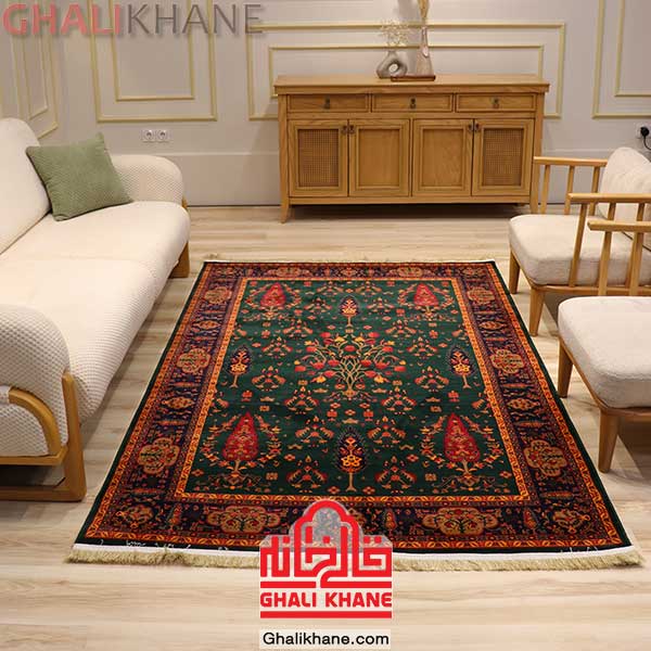  فرش هیوا کلکسیون سبز کد 1524