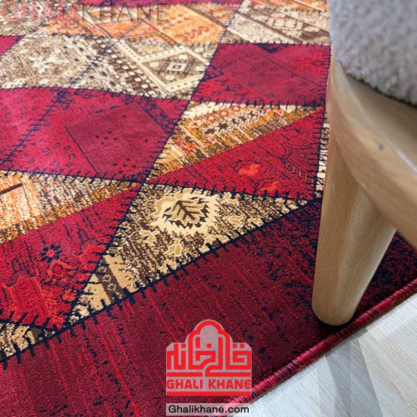 مدل چهل تکه لاکی فرش هیوا