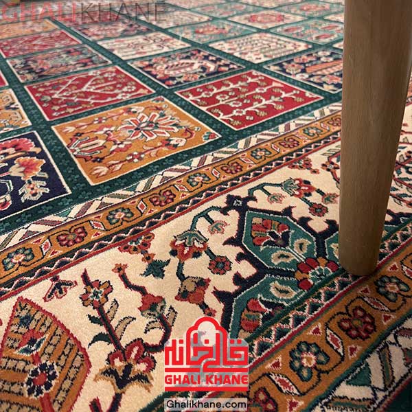 فرش هیوا طرح خشتی مناسب آشپزخانه