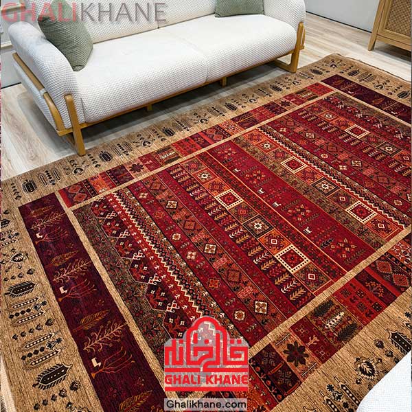 طرح درختی زمینه بژ برند معتبر هیوا