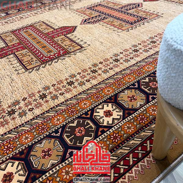 مدل خزان بژ فرش هیوا