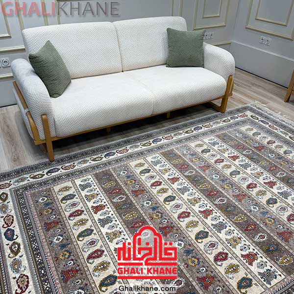 فرش هیوا رنگ موکا طرح طره