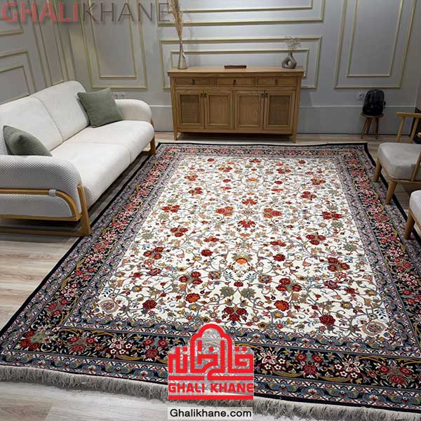 فرش 700 شانه کویر یزد کلکسیون شاهکار نوین کد 110-2509 