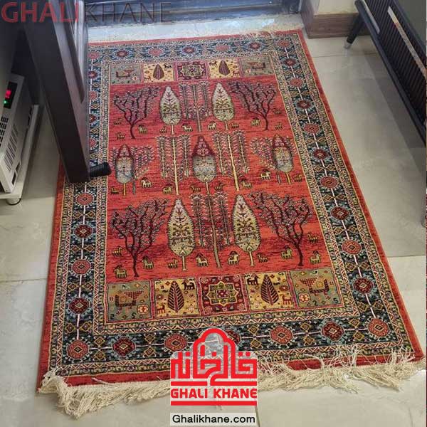 فرش کویر یزد رنگ مسی