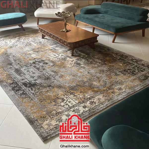 گلیم فرش ماشینی ساوین کد 4116 مناسب پذیرایی