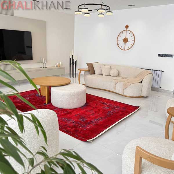 فرش تهران طرح هرمس لاکی سرمه‌ای