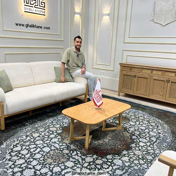 فرش مشهد کد 803305 سبز