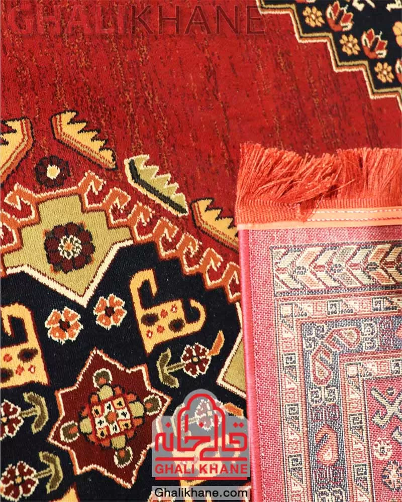 فرش سنتی زمرد مشهد کد 38000 لاکی