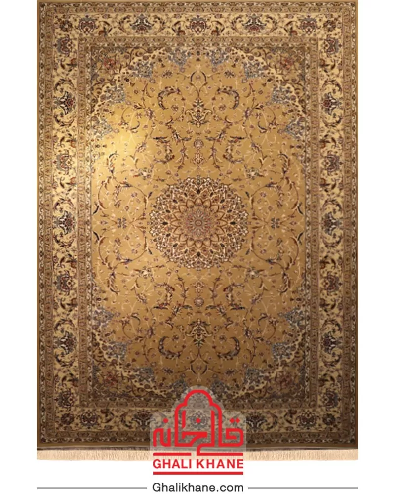 فرش ستاره کویر یزد کلکسیون شاه عباسی  500 شانه کد XI-X042-1410 درجه 1