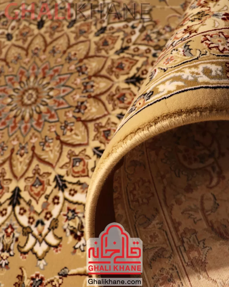 فرش ستاره کویر یزد کلکسیون شاه عباسی  500 شانه کد XI-X042-1410
