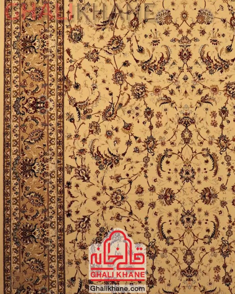 خرید آنلاین    فرش ستاره کویر یزد کلکسیون شاه عباسی  500 شانه کد XI-X045-1401