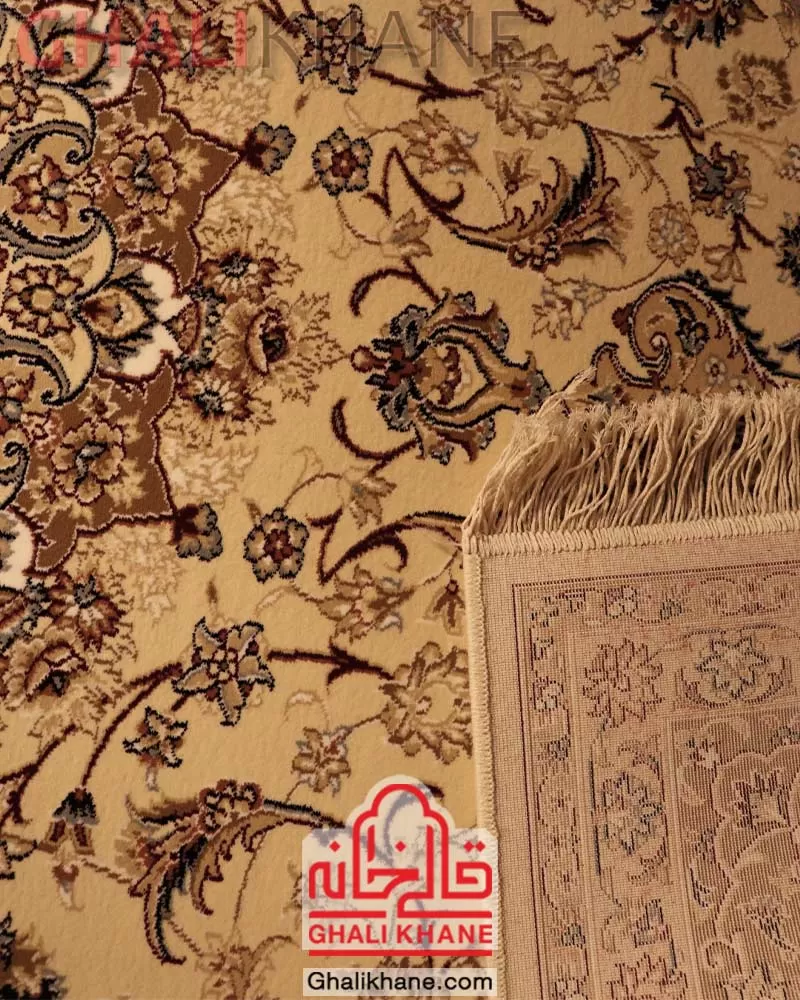 فرش ستاره کویر یزد کلکسیون شاه عباسی  500 شانه کد XI-X051-1703 به قیمت عمده