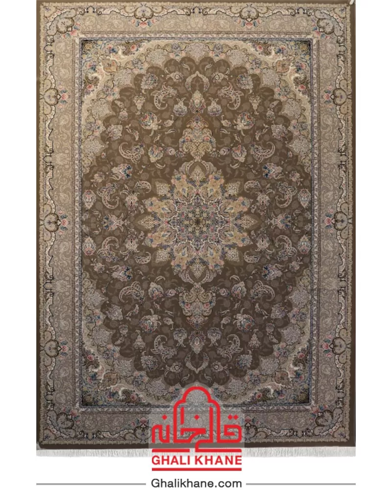 قالیخانه -  فرش ستاره کویر یزد کلکسیون نقش جهان 1000 شانه کد HI-E041-2073
