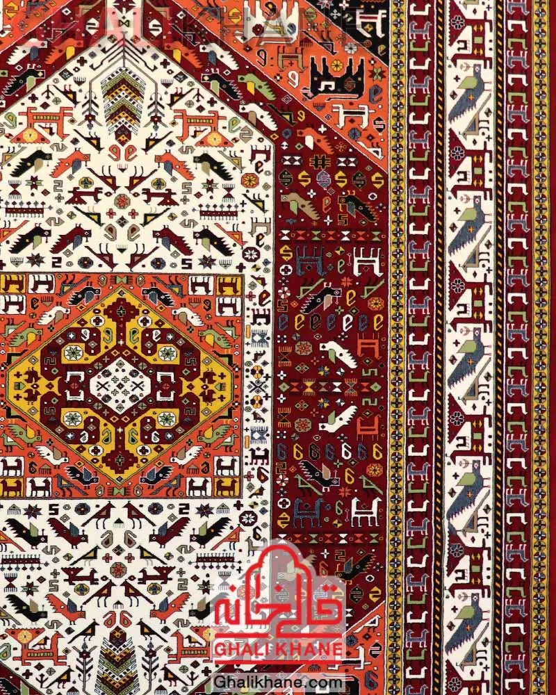 فرش ستاره کویر یزد کلکسیون شاهکار نوین 700 شانه کد YN-N058-2550 قالیخانه