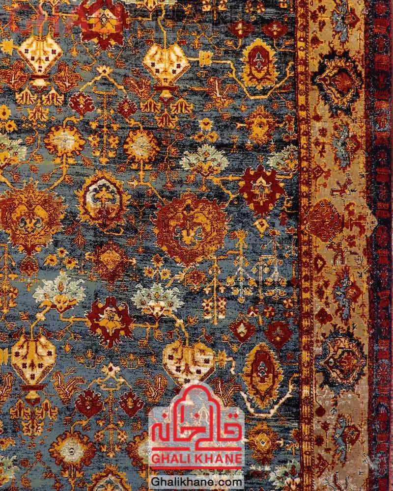 فرش ستاره کویر یزد کلکسیون شاهکار نوین 700 شانه کد YN-N136-2561 به قیمت عمده