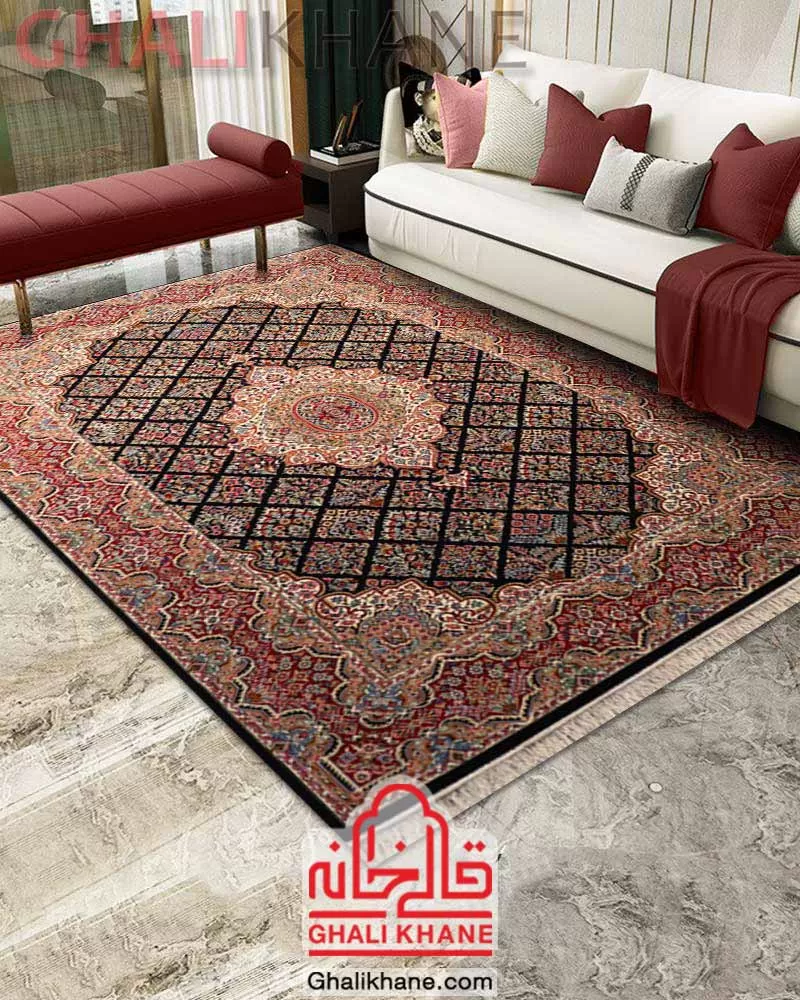 خرید فرش ستاره کویر یزد کلکسیون ایساتیس 500 شانه کد IA-I026-8094 - قالیخانه