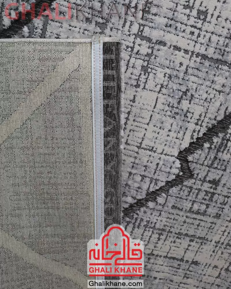 فرش ماشینی طرح تیفانی کد 6002 زمینه طوسی