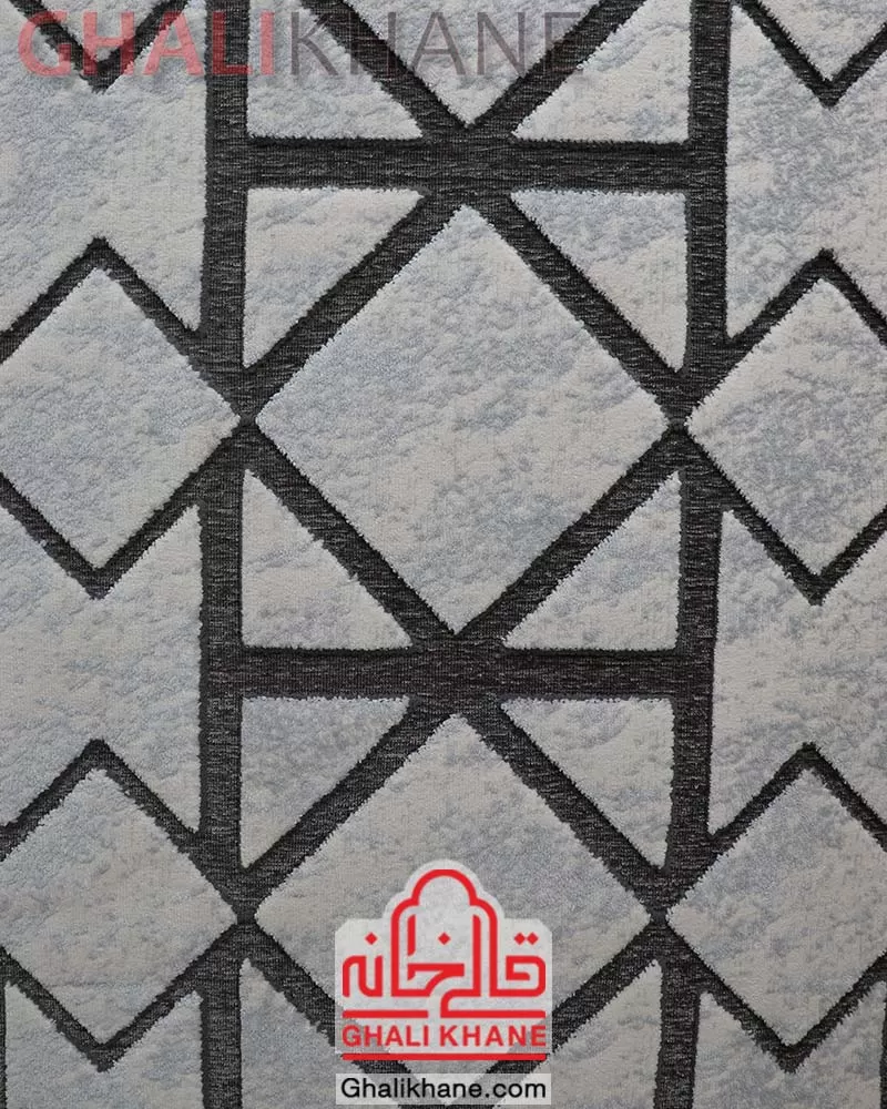 فرش ماشینی طرح تیفانی کد 6003 زمینه طوسی