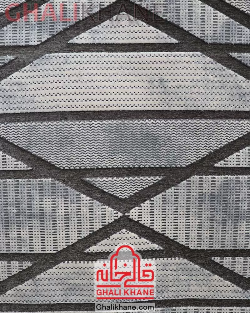 فرش ماشینی طرح تیفانی کد 6004 زمینه طوسی