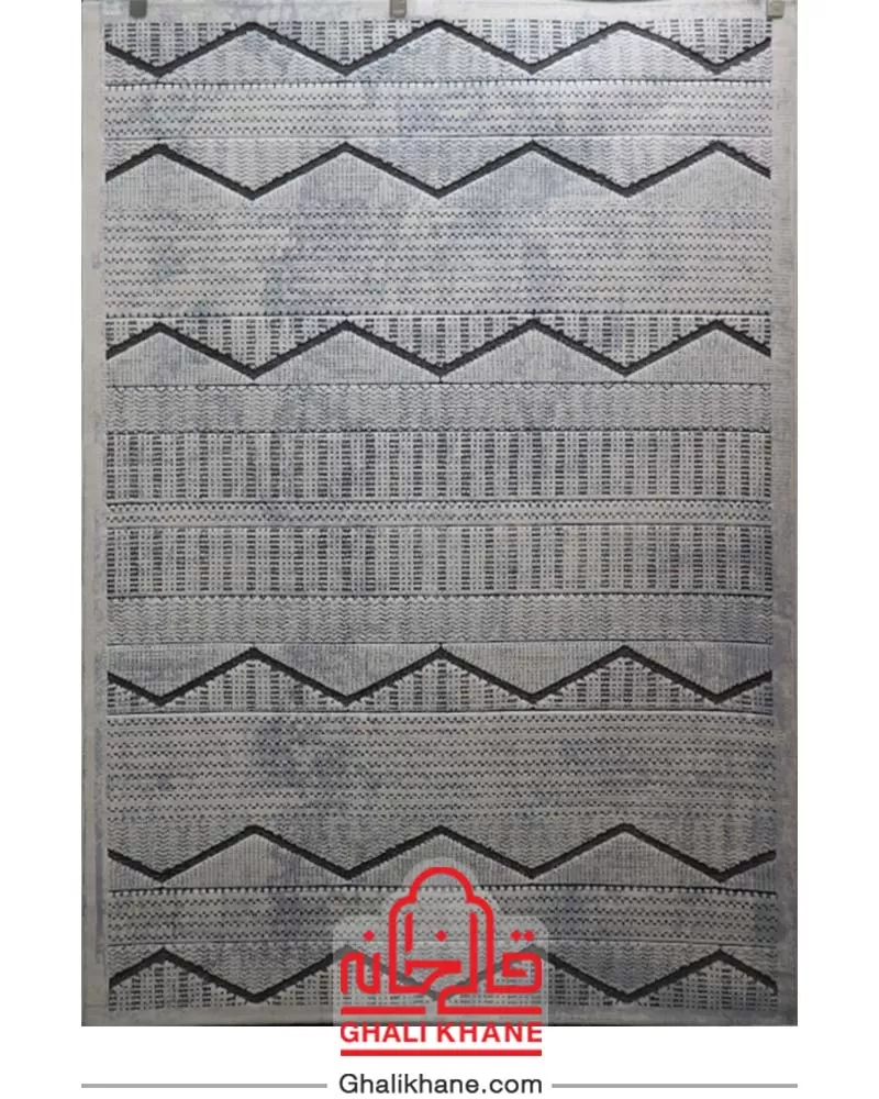 فرش ماشینی طرح تیفانی کد 6005 زمینه طوسی