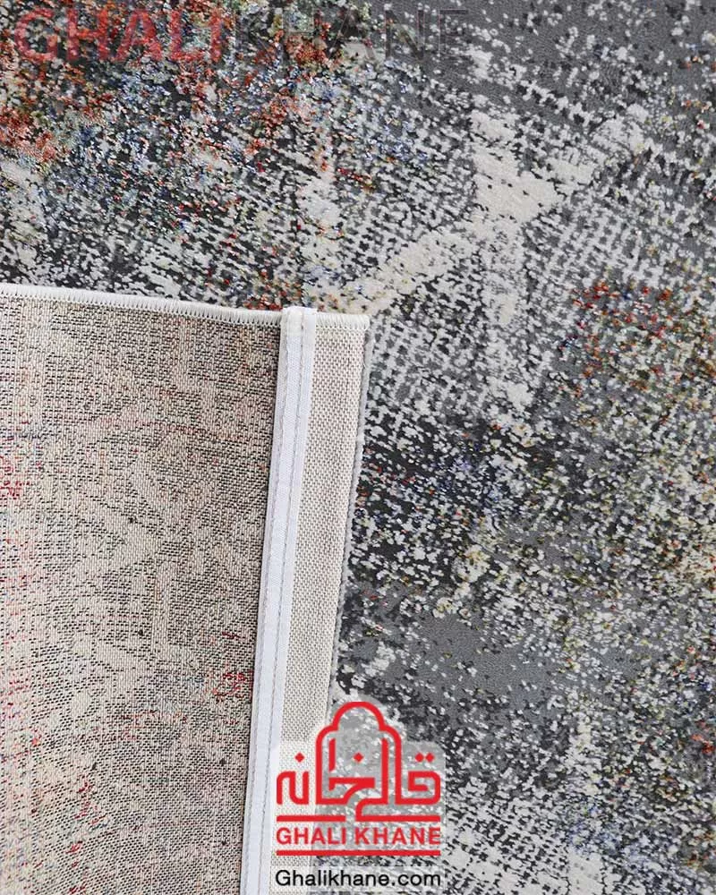 فرش مدرن وینتیج طوسی کد 1556