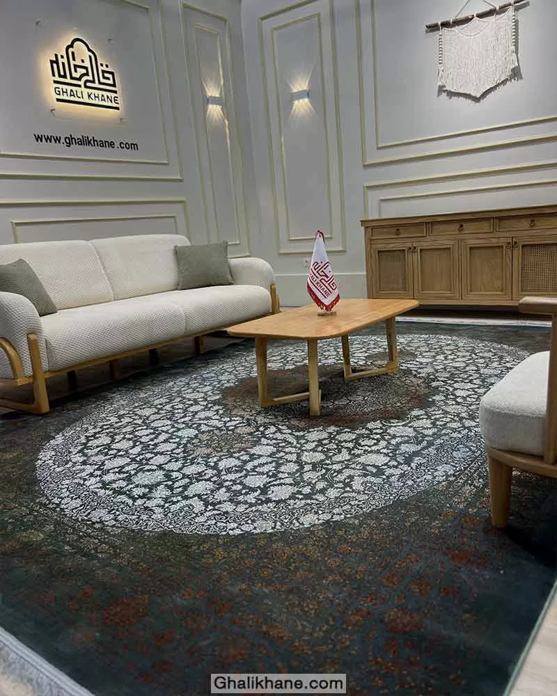 فرش مشهد کد 803305 سبز