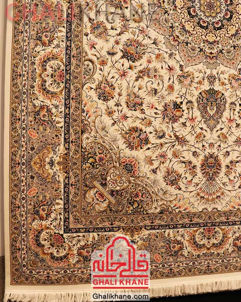 فرش ستاره کویر یزد کلکسیون عالی قاپو 1000 شانه کد HA-051-3003