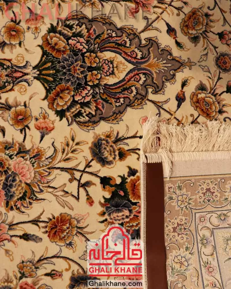 فرش ستاره کویر یزد کلکسیون عالی قاپو 1000 شانه کد HA-051-3003