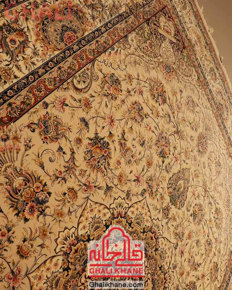 فرش ستاره کویر یزد کلکسیون عالی قاپو 1000 شانه کد HA-051-3020