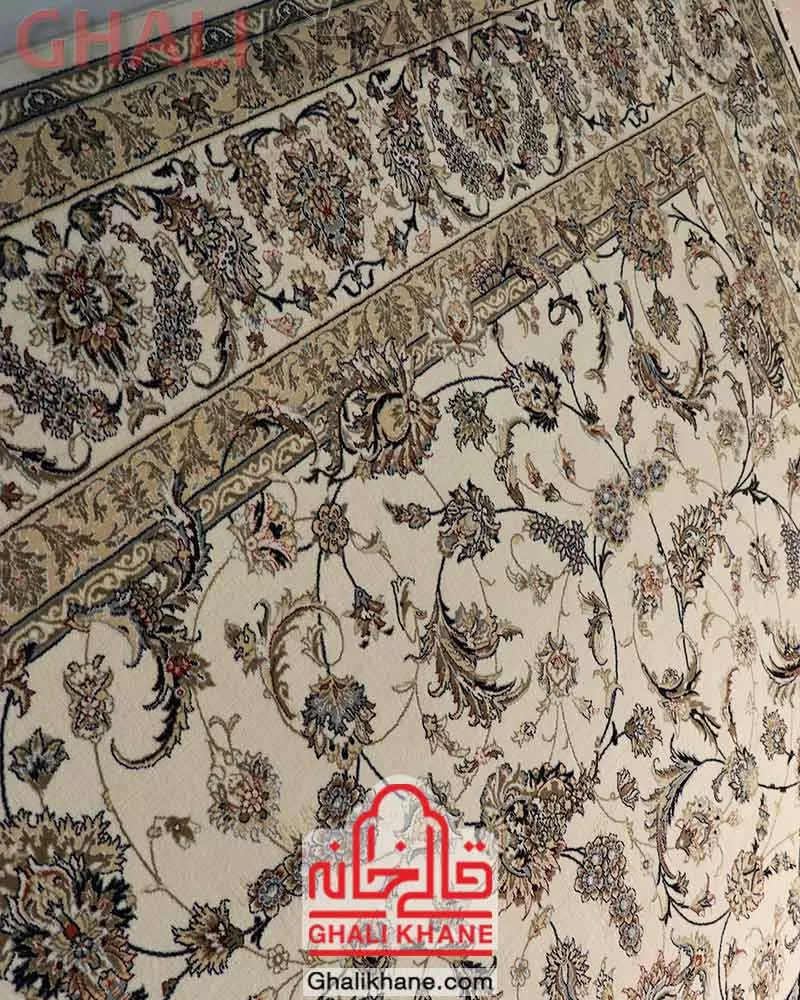 فرش ستاره کویر یزد کلکسیون زهره نوین 700 شانه طرح افشان کد HN-H055-1100