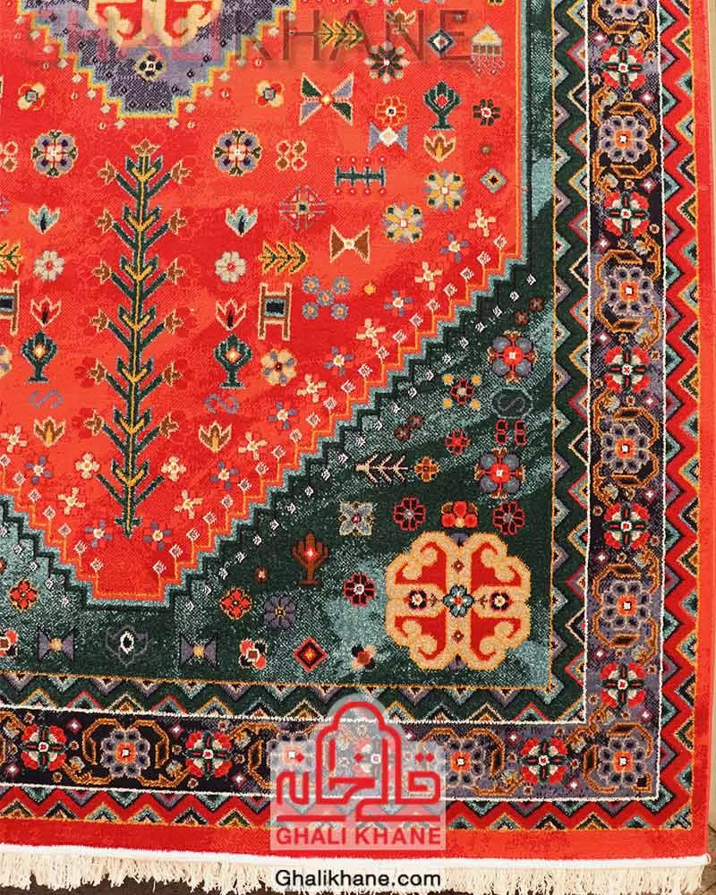 فرش ستاره کویر یزد کلکسیون شاهسون 320 شانه کد SH-B008-9046