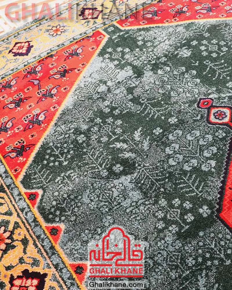 فرش ستاره کویر یزد  کد SH-B057-9033 سرمه ای