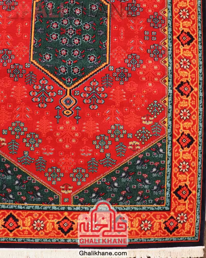 فرش ستاره کویر یزد کد SH-B057-9055 لاکی