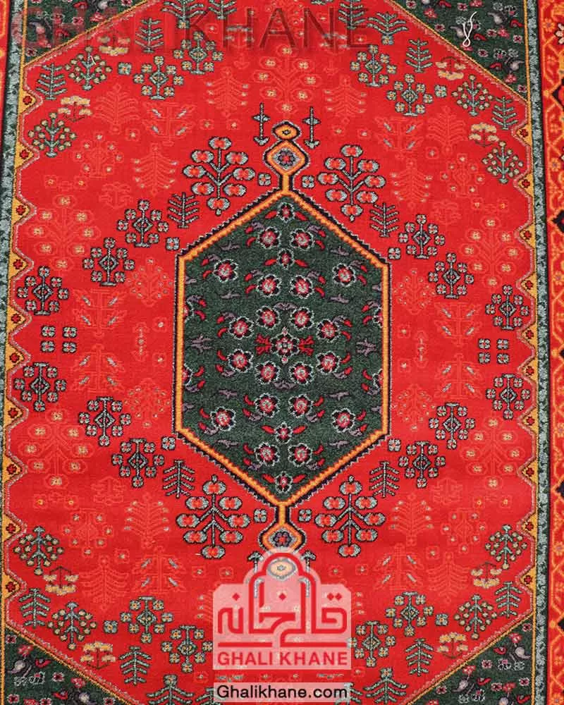 فرش ستاره کویر یزد کد SH-B057-9055 لاکی