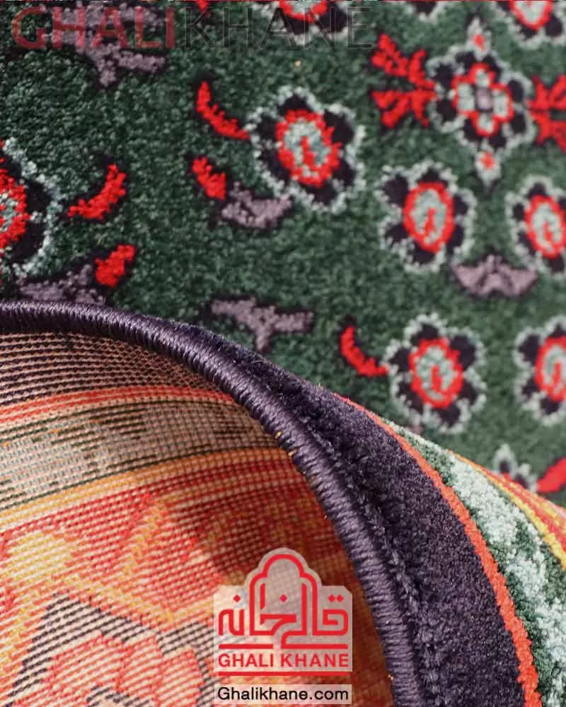 فرش ستاره کویر یزد کد SH-B057-9055 لاکی