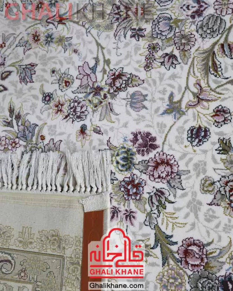 فرش زمرد مشهد 700 شانه کد 40201 کرم